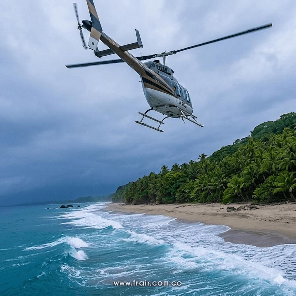 Tour helicóptero Parque Tayrona
